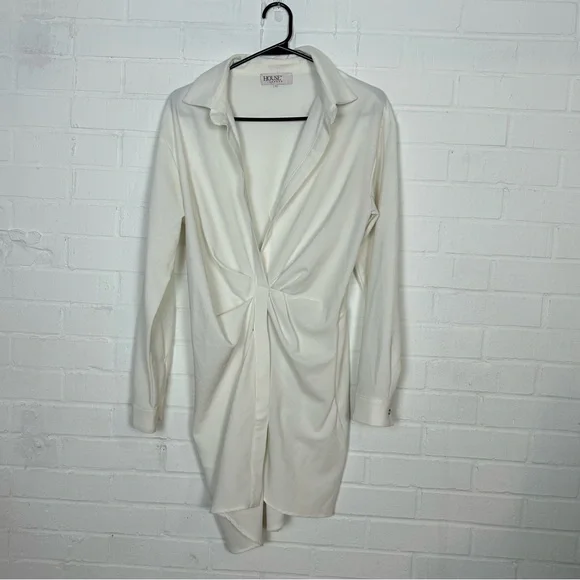 House Of CB Assata White Shirt Dress - Picture 4 of 12